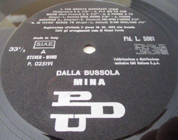 Mina (3) : Dalla Bussola (LP, Album, Gat)