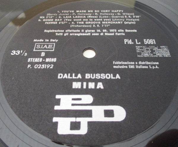 Mina (3) : Dalla Bussola (LP, Album, Gat)
