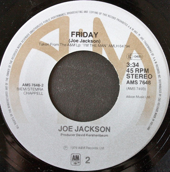 Joe Jackson : It's Different For Girls (7", Single)