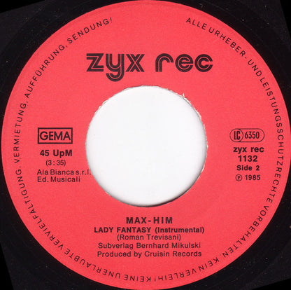 Max-Him : Lady Fantasy (7", Single)