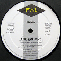 Mandy* : I Just Can't Wait ('The Cool And Breezy Jazz Version') (12")