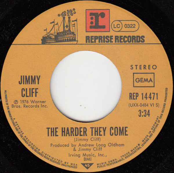 Jimmy Cliff : Viet Nam / The Harder They Come (7", Single)