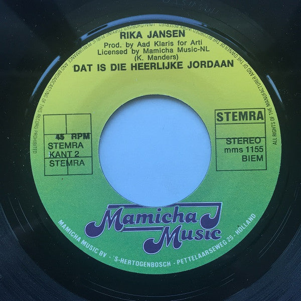 Rika Jansen : Hoe Komt Die Kersepit In De Frambozenjam? (7", Single)