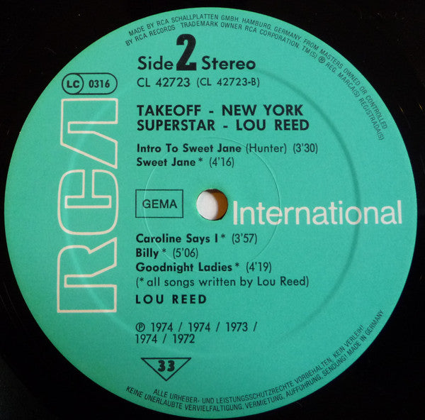 Lou Reed : New York Superstar (LP, Comp)