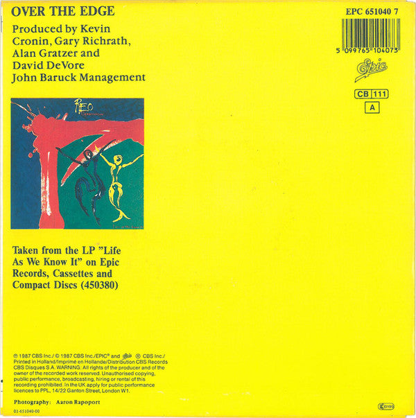 REO Speedwagon : In My Dreams (7", Single)