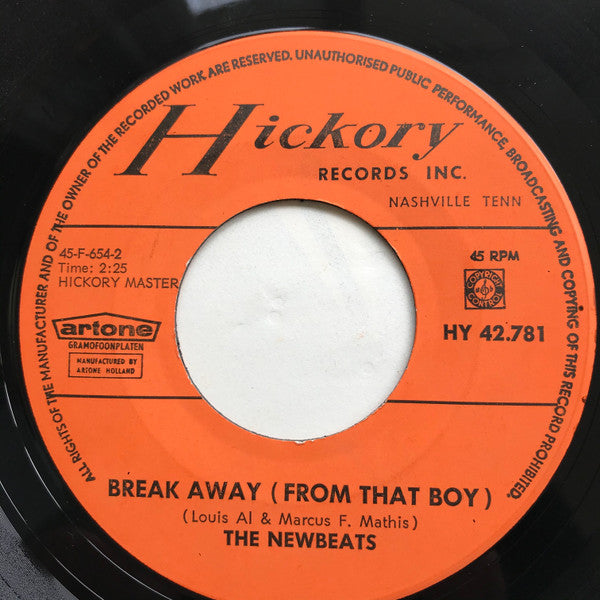 The Newbeats : Hey-O-Daddy-O / Break Away (From That Boy) (7", Single, Och)