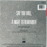 Foreigner : Say You Will (7", Single, RSA)