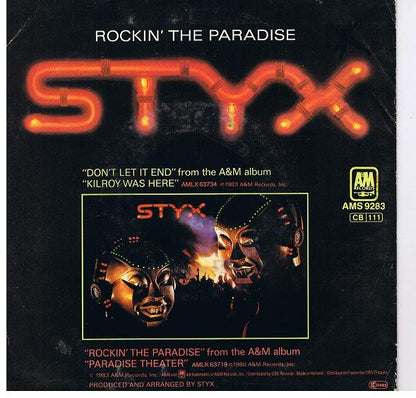 Styx : Don't Let It End (7", Single)