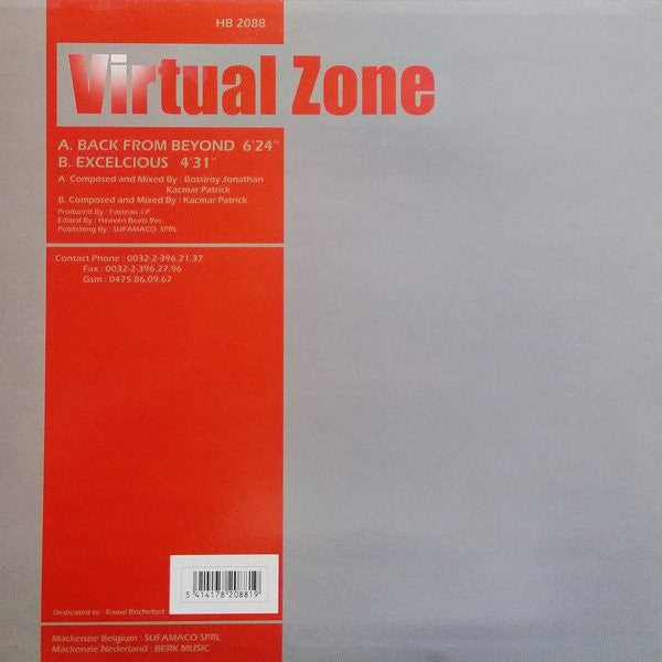 Virtual Zone : Back From Beyond / Excelcious (12")