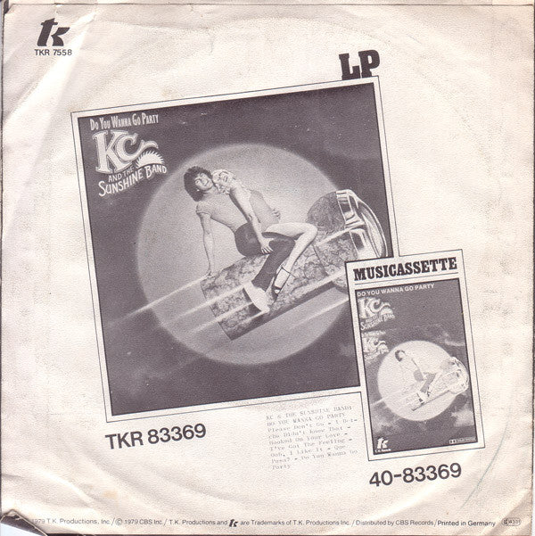 KC And The Sunshine Band* : Please Don't Go (7", Single)