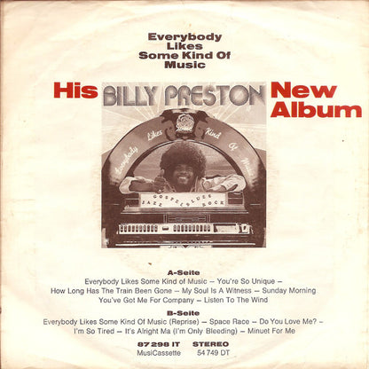 Billy Preston : My Soul Is A Witness / Space Race (7", Single)