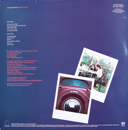 Ian Matthews* : Stealin' Home (LP, Album, Whi)