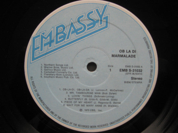 Marmalade* : Ob La Di (LP, Comp)