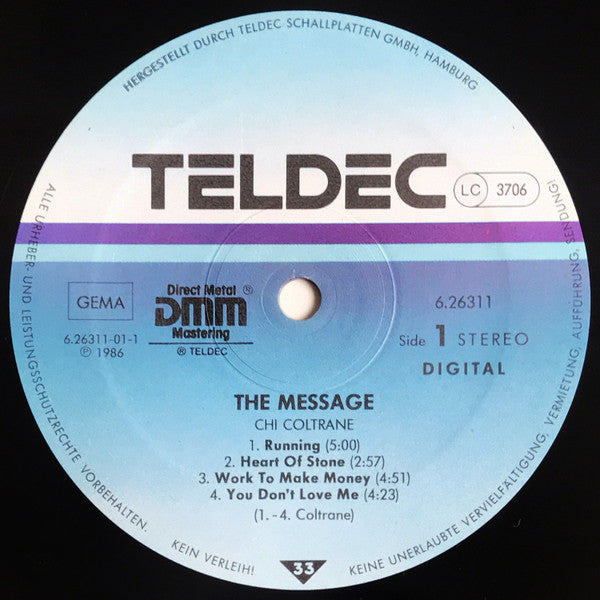 Chi Coltrane : The Message (LP, Album)