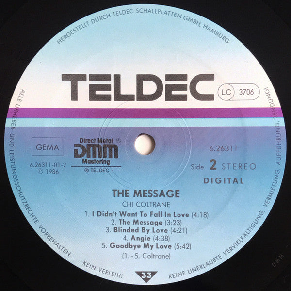Chi Coltrane : The Message (LP, Album)