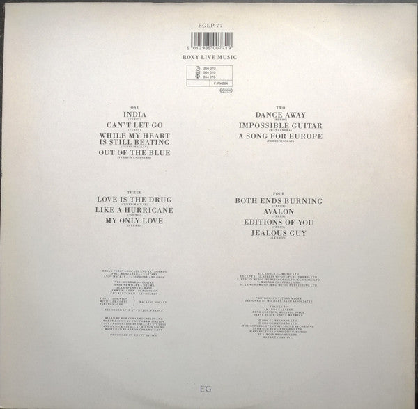 Roxy Music : Heart Still Beating (2xLP, Album, Gat)