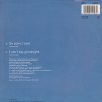 Liza Minnelli : So Sorry, I Said (7", Single)
