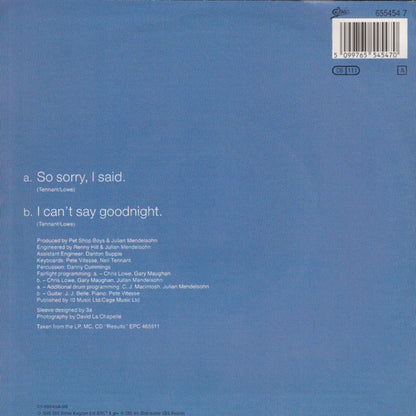 Liza Minnelli : So Sorry, I Said (7", Single)