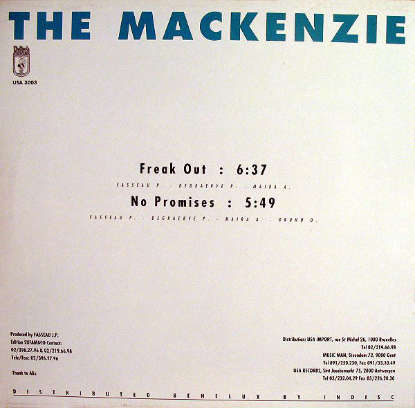 The Mackenzie : Freak Out / No Promises (12")