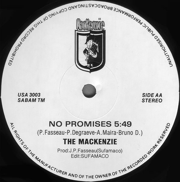 The Mackenzie : Freak Out / No Promises (12")