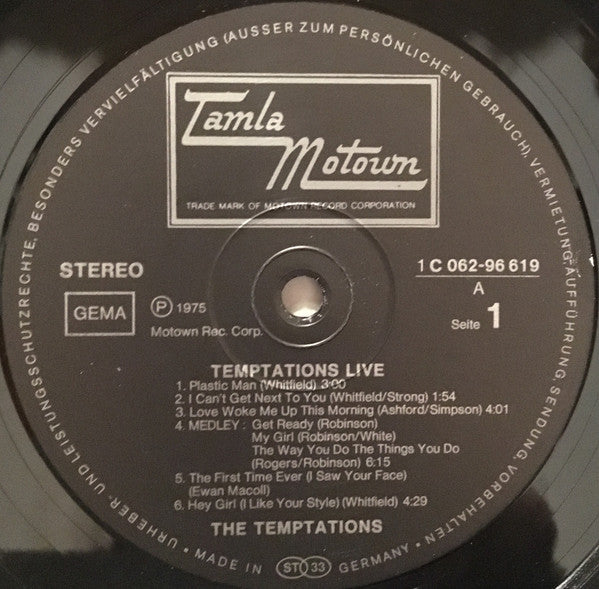 Temptations* : Live (LP, Album)