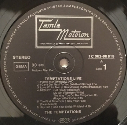 Temptations* : Live (LP, Album)