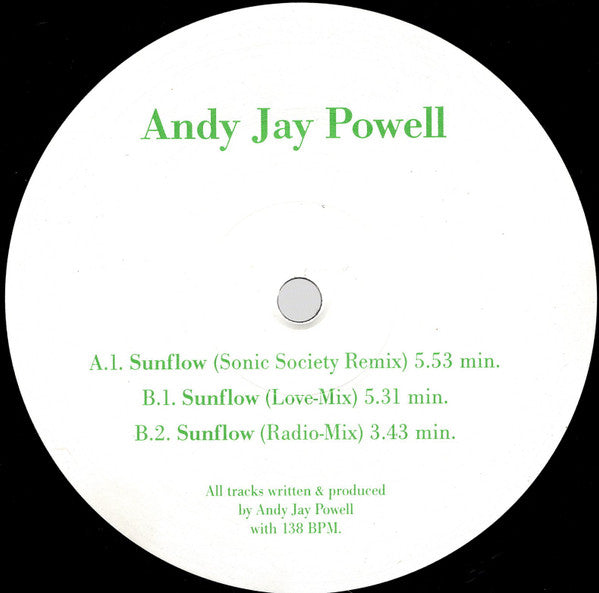 Andy Jay Powell : Sunflow (12")