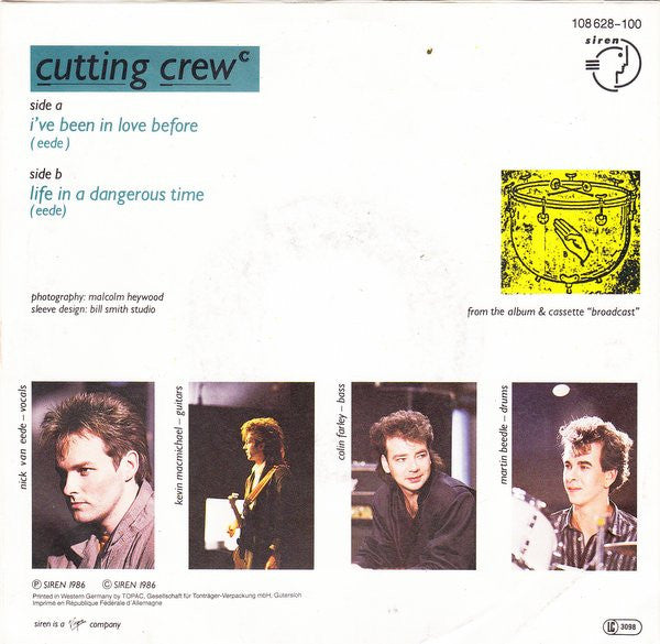 Cutting Crew : I've Been In Love Before (7", Single)