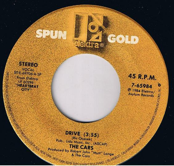 The Cars : Drive / Hello Again (7", Single)