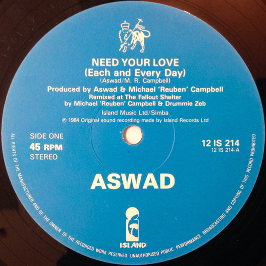 Aswad : Need Your Love (12")