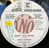Jerry Arendo : Don't You Know (7", Single, Promo)