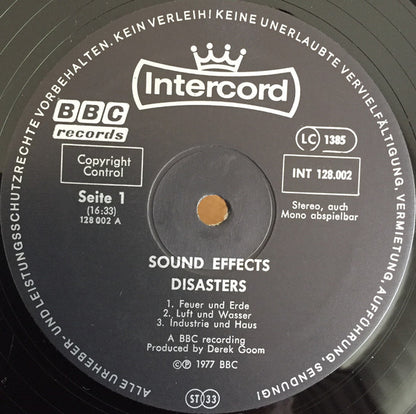 No Artist : Sound Effects: Disasters (LP)