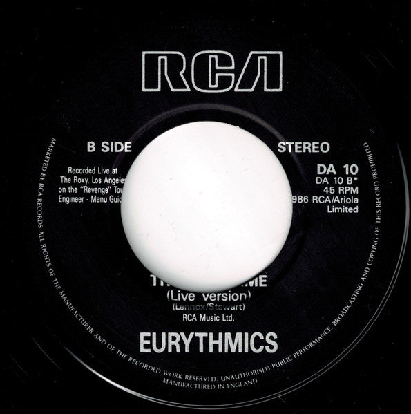 Eurythmics : Missionary Man (7", Single)