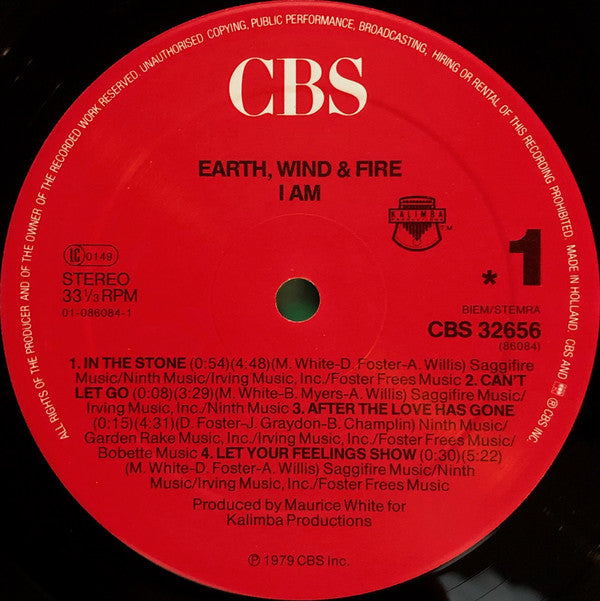 Earth, Wind & Fire : I Am (LP, Album, RE, Gat)