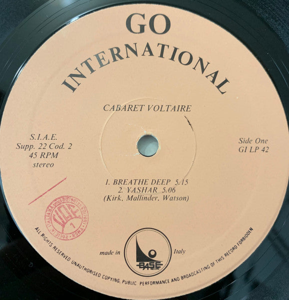 Cabaret Voltaire : 2X45 (2x12", Album)