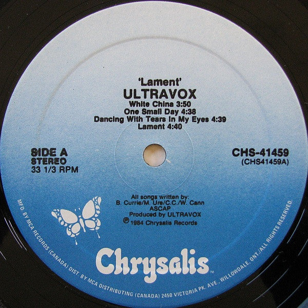 Ultravox : Lament (LP, Album)