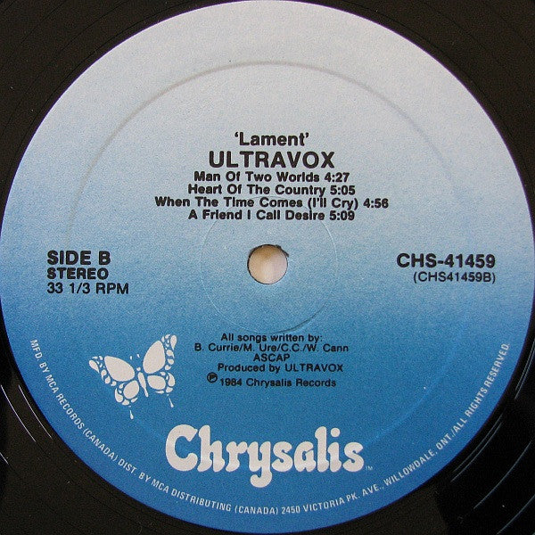 Ultravox : Lament (LP, Album)