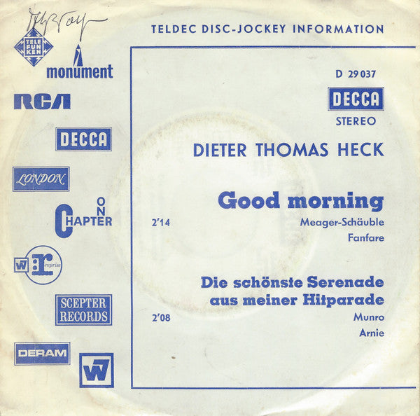 Dieter Thomas Heck : Good Morning (7", Single, Promo)