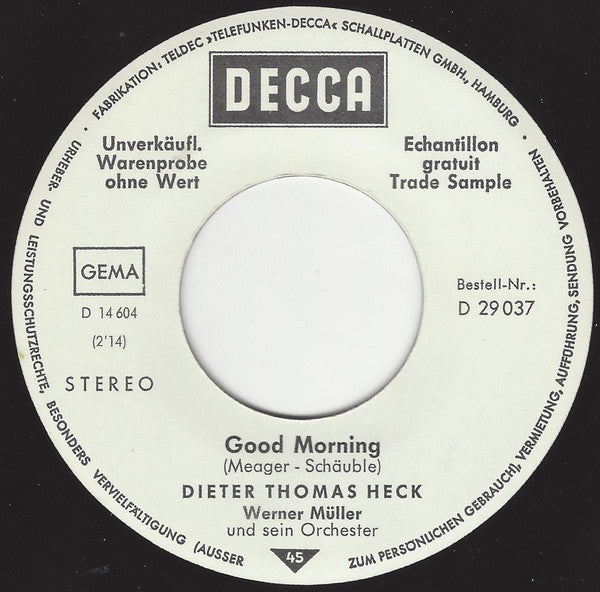 Dieter Thomas Heck : Good Morning (7", Single, Promo)