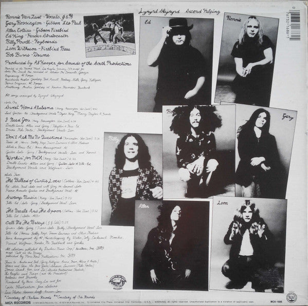 Lynyrd Skynyrd : Second Helping (LP, Album, RE, Glo)