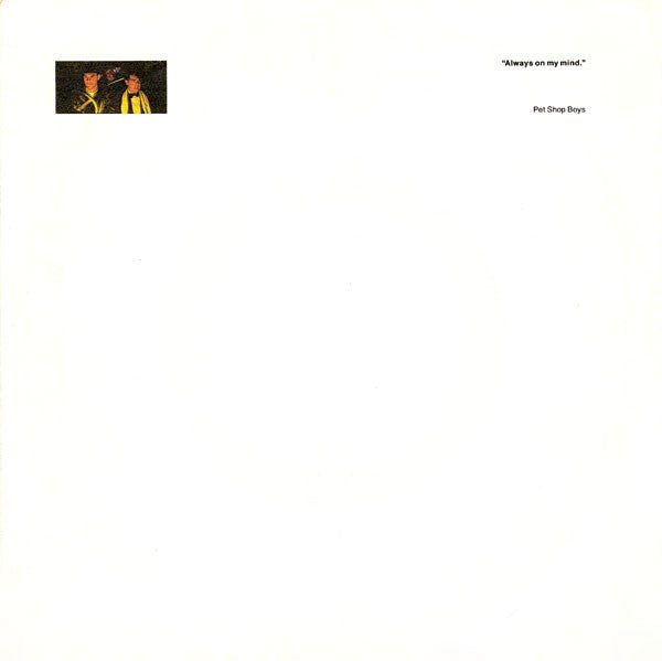 Pet Shop Boys : Always On My Mind (7", Single)