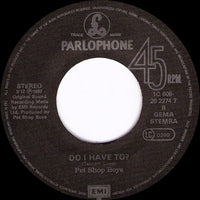 Pet Shop Boys : Always On My Mind (7", Single)
