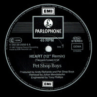 Pet Shop Boys : Heart (Remix) (12", Maxi)