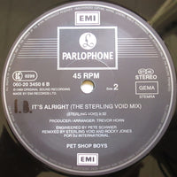 Pet Shop Boys : It's Alright (The DJ International Mixes) (12", Maxi)
