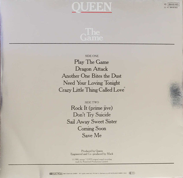Queen : The Game (LP, Album, Foi)
