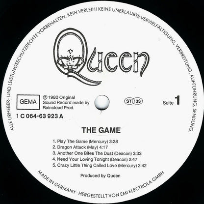 Queen : The Game (LP, Album, Foi)