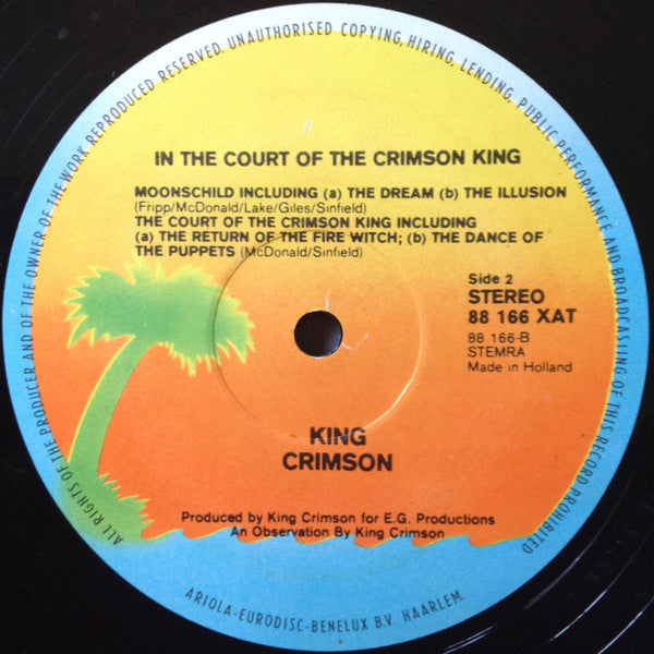 King Crimson : In The Court Of The Crimson King (An Observation By King Crimson) (LP, Album, RE, Gat)
