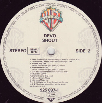 Devo : Shout (LP, Album)