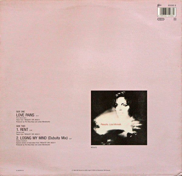 Liza Minnelli : Love Pains (12", Maxi)