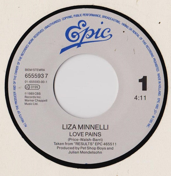 Liza Minnelli : Love Pains (7")